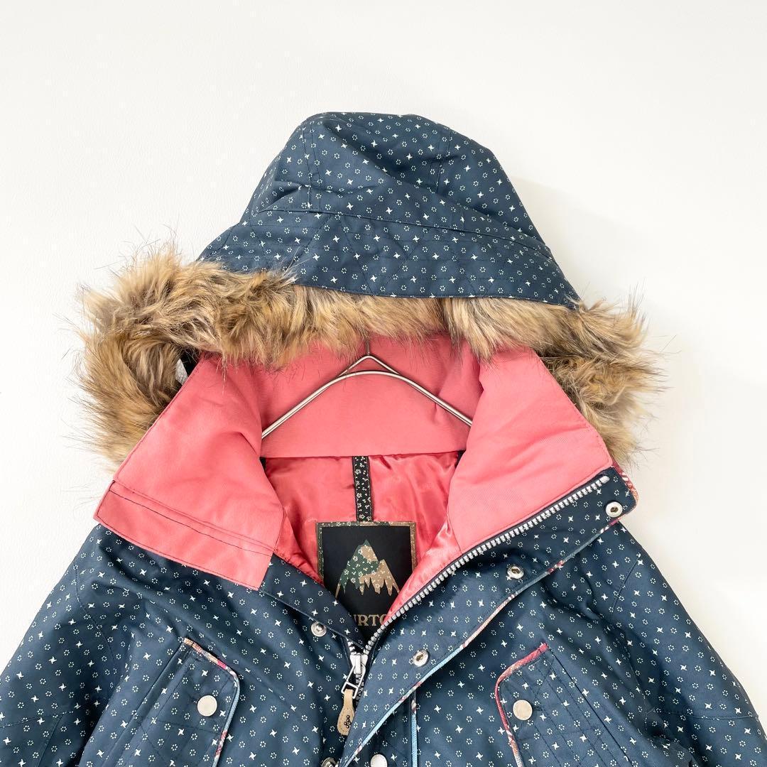 4457 【美品】バートン ジャケット スノボウェア レディース M ファー付き