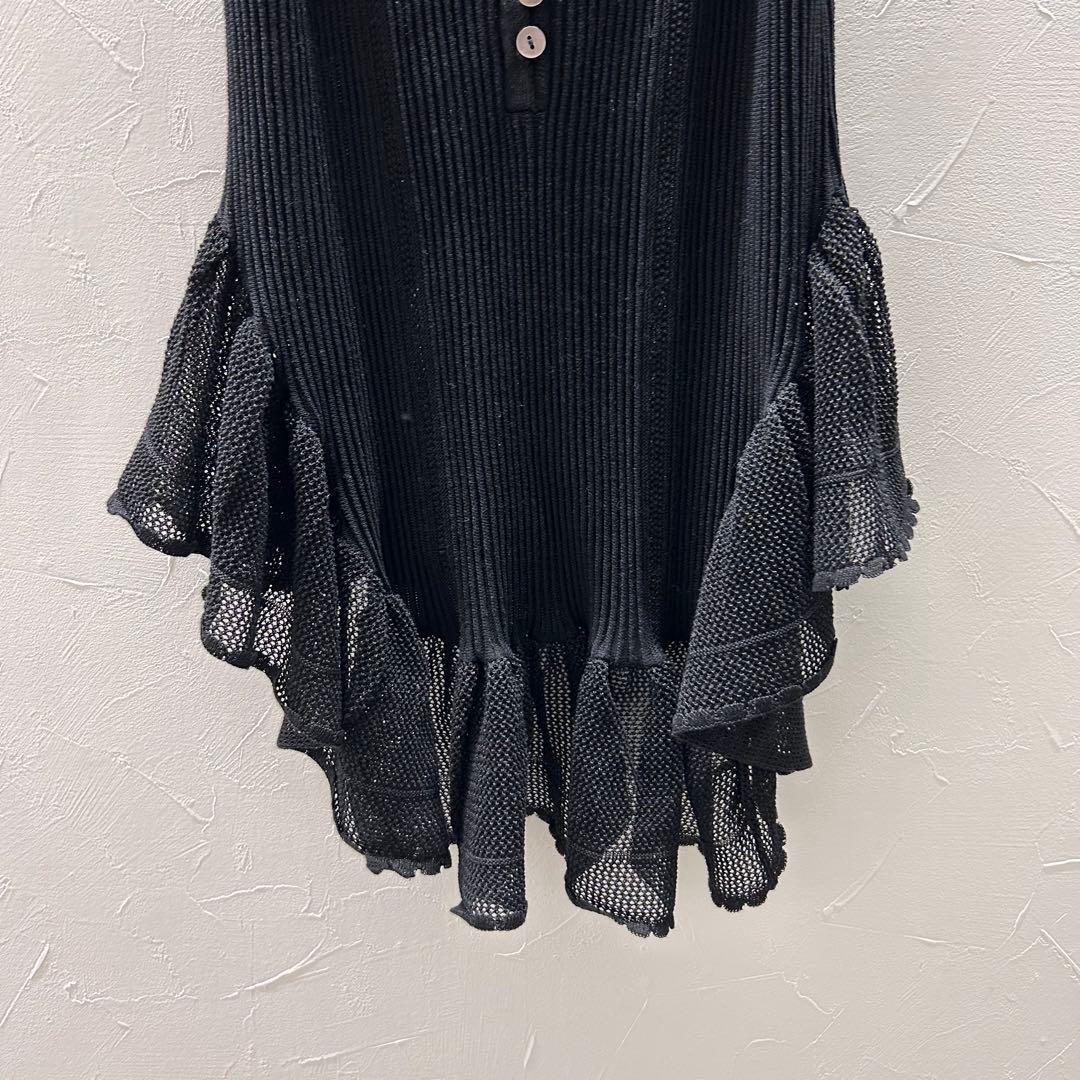 【美品】 TGOR/トゴール フリル キャミソール ブラック