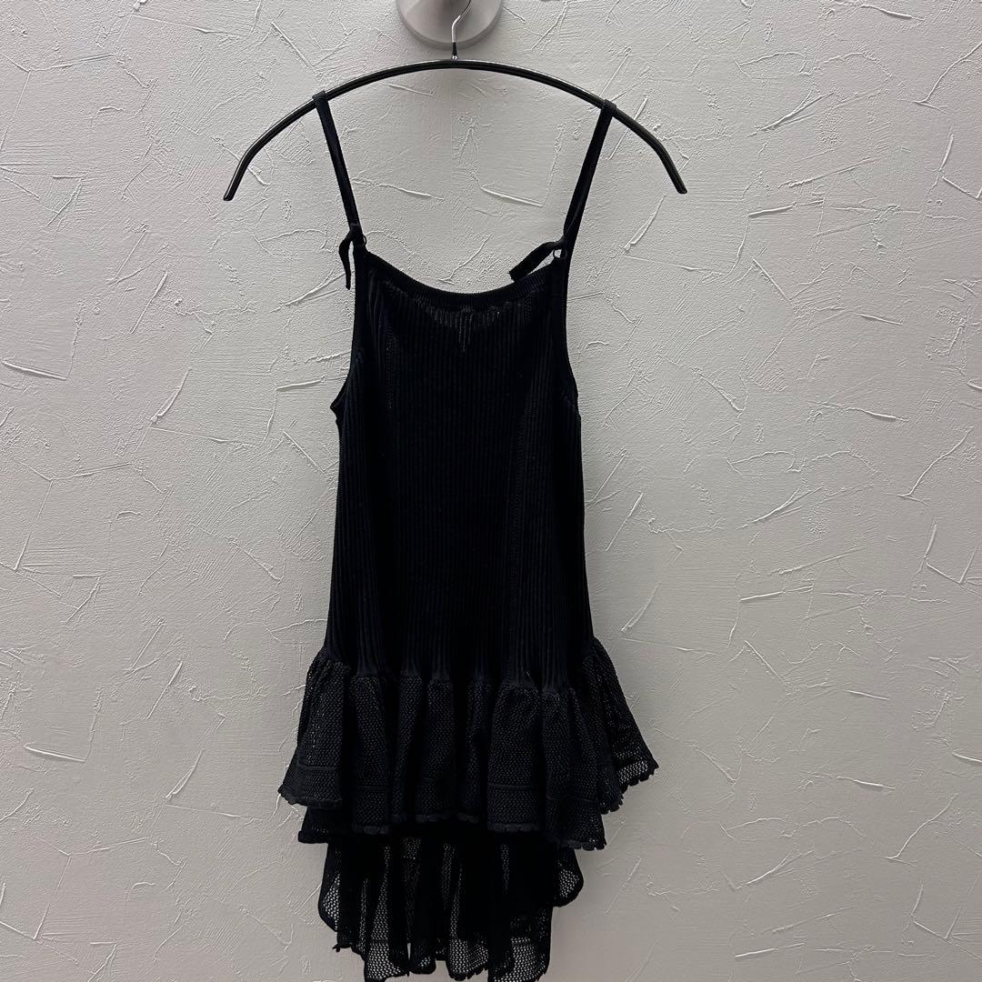 【美品】 TGOR/トゴール フリル キャミソール ブラック