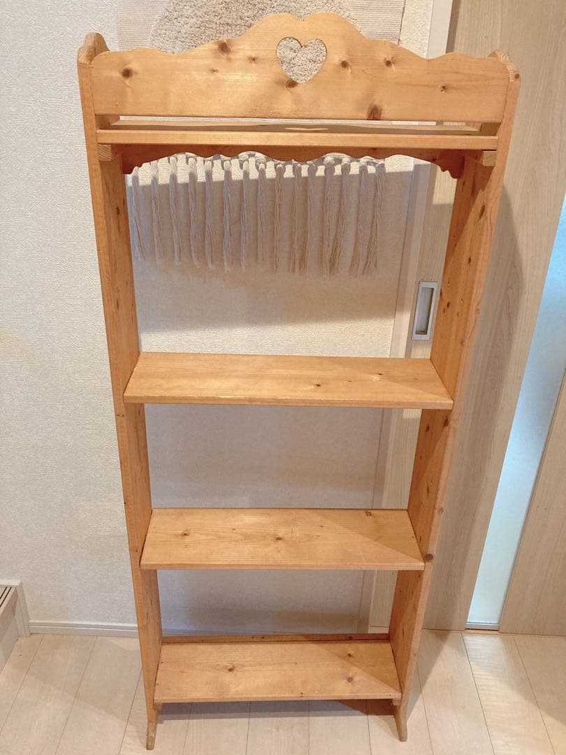 カントリー　ナチュラル　天然木　シェルフ　飾り棚　インテリア　アンティーク