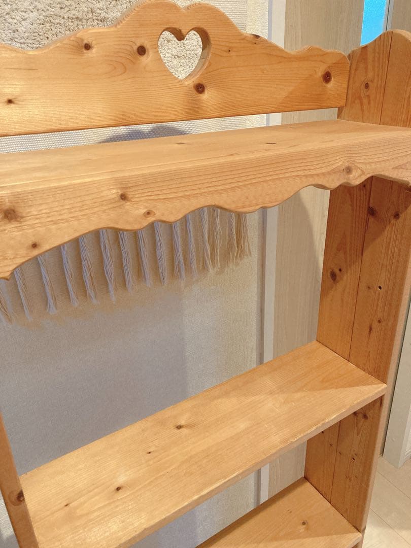 カントリー　ナチュラル　天然木　シェルフ　飾り棚　インテリア　アンティーク