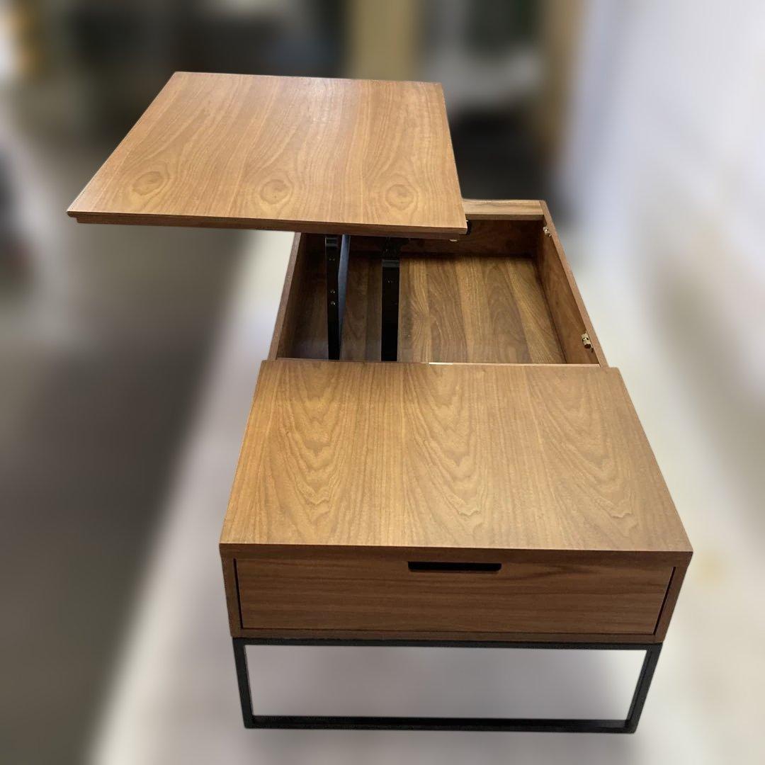 ニトリ 昇降センターテーブル　Nヒバリ MBR 120 120×60cm