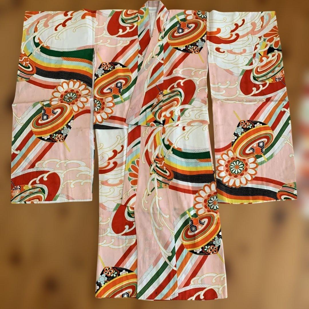 アンティーク　レトロ　骨董品 昭和初期　伝統的な子供用着物 2枚