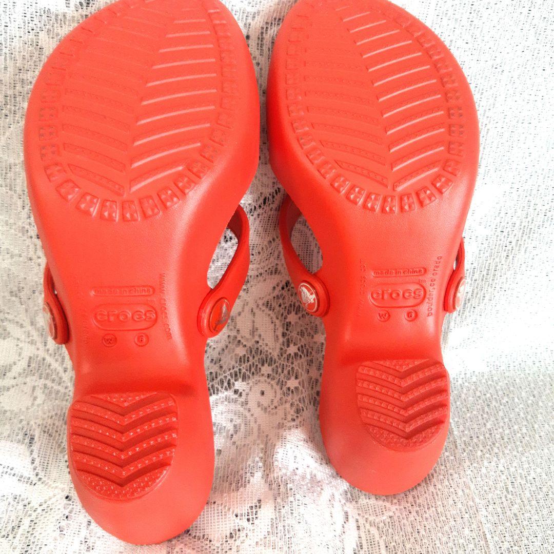 crocs　サイプラス　廃盤人気　 w6　レッド