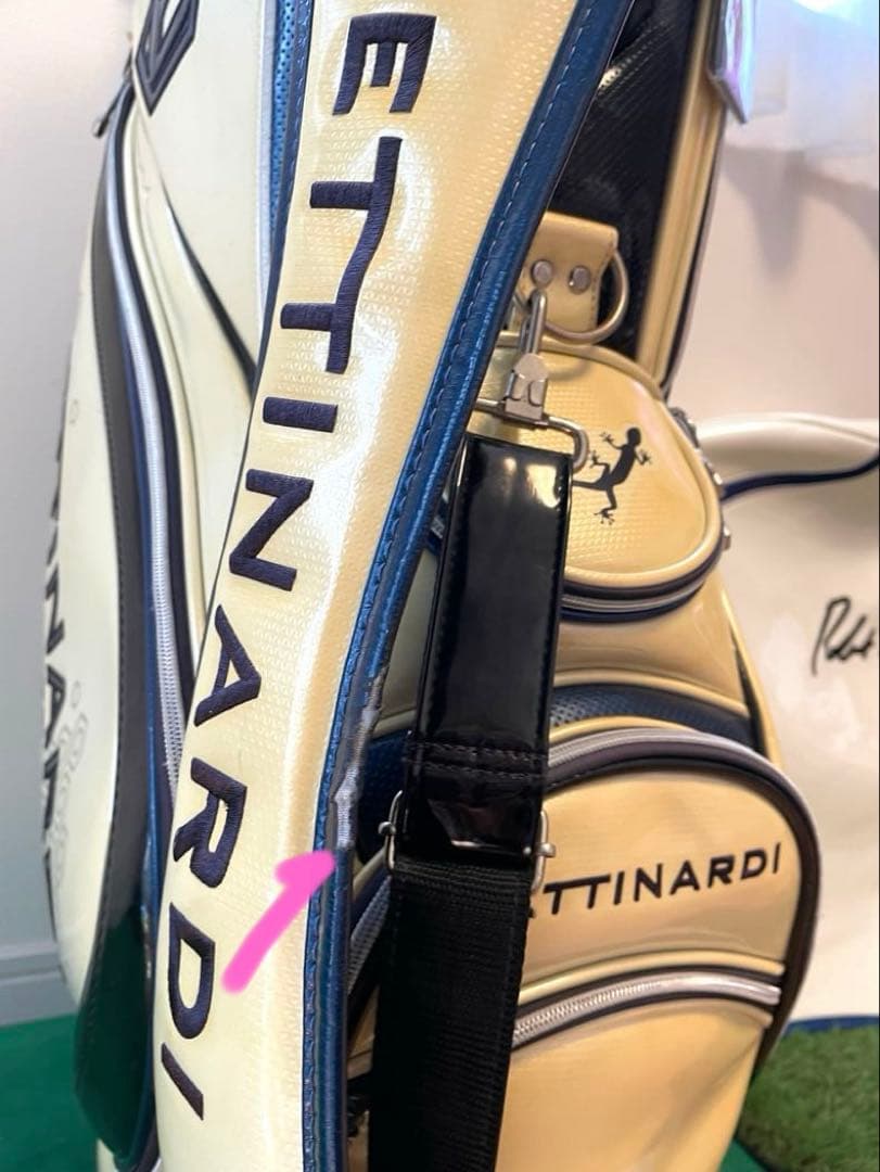 BETTINARDI キャディバッグ ホワイト/ネイビー【希少品】