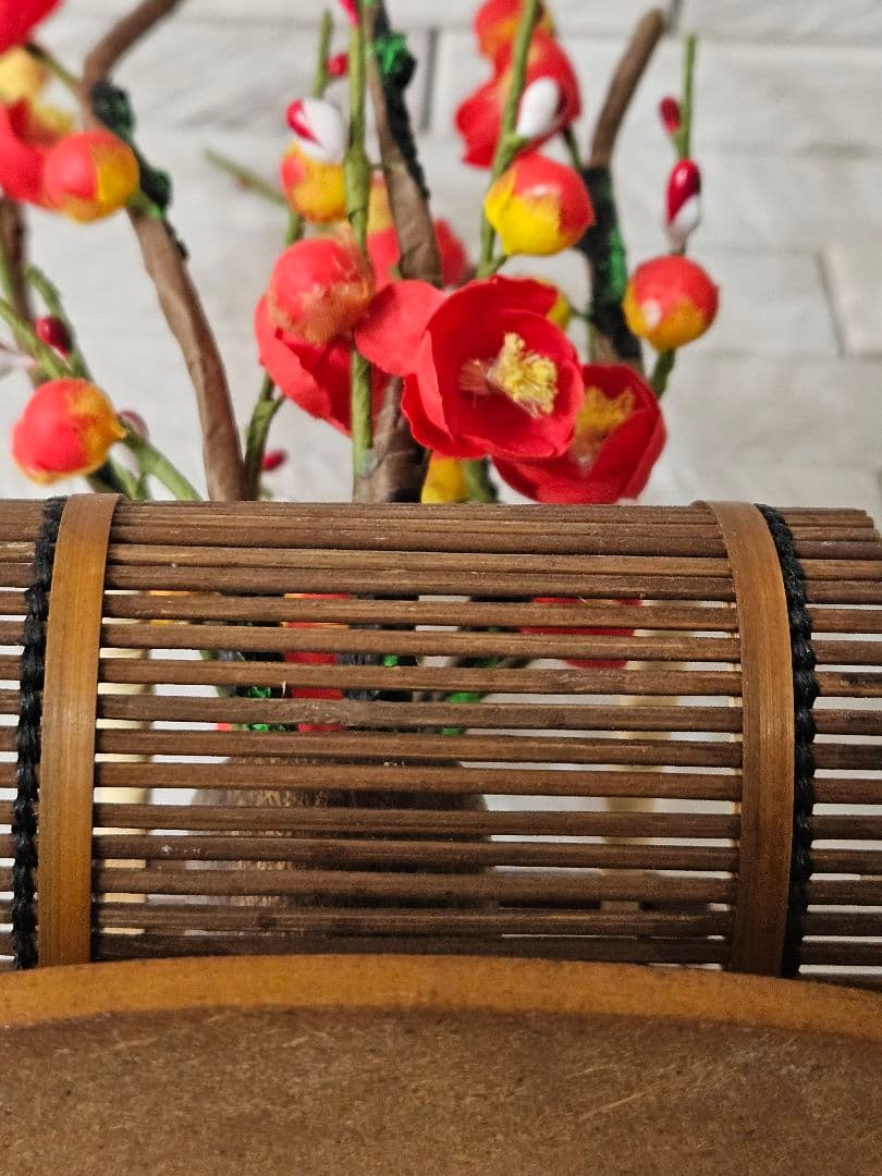 ★紅白梅　飾り　サービス色紙付き