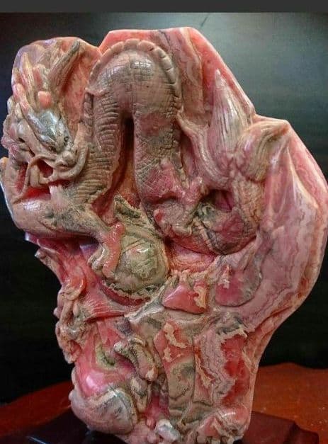 超希少約２㌔純天然特大インカローズロードロサイト双龍
