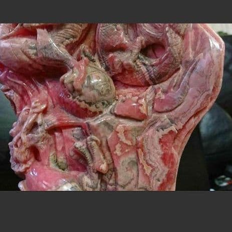 超希少約２㌔純天然特大インカローズロードロサイト双龍