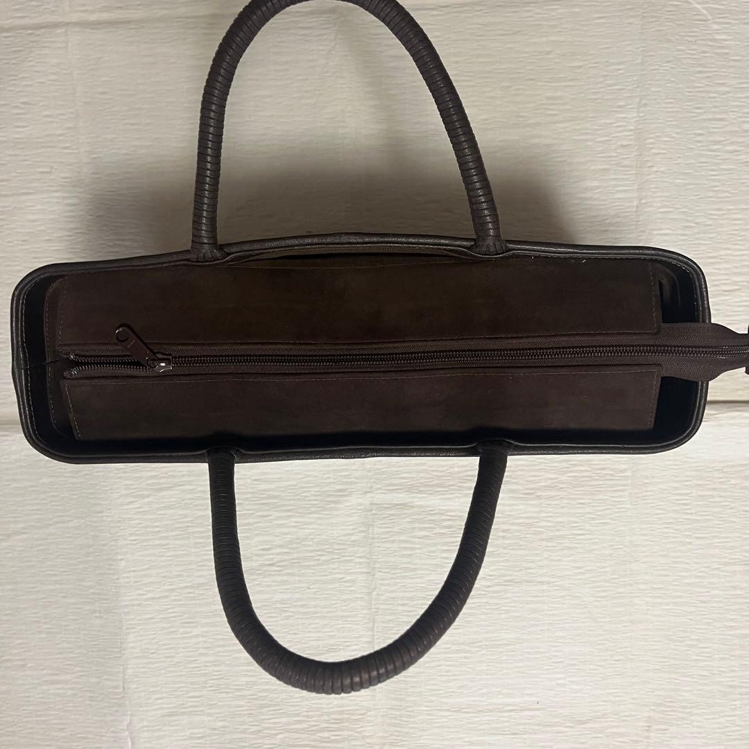 花柄ブラウン和装用バッグ