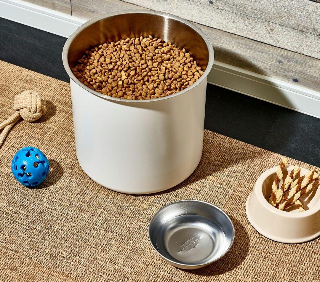 新品 オーブル 真空米びつ 真空 ペットフードストッカー ホワイト