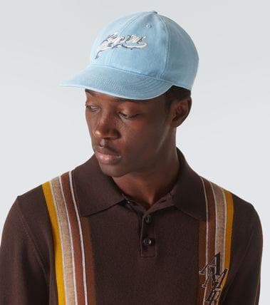 【新品定価8.8万】AMIRI アミリ ロゴ刺繍コットンベースボールキャップ