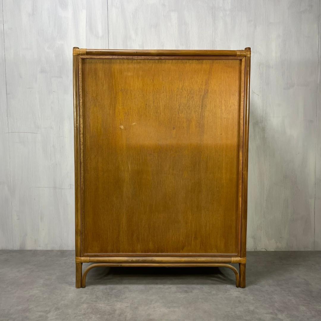 ヴィンテージ ラタンチェスト 7杯 籐家具 収納 ナチュラル レトロ ビンテージ