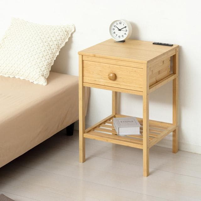 竹製サイドテーブル 40cm 60cm