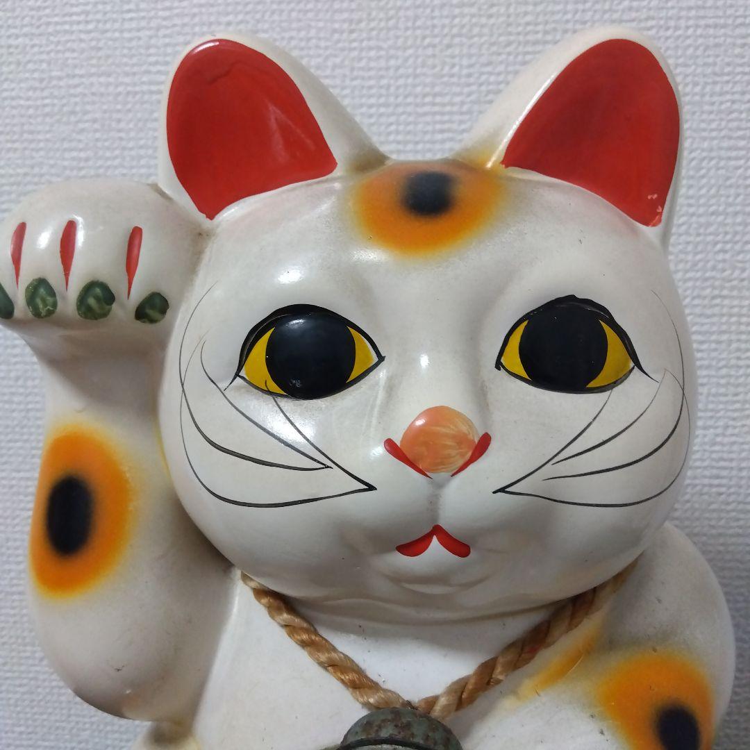 招き猫　猫　置物　ヴィンテージ　商売繁盛　27センチ
