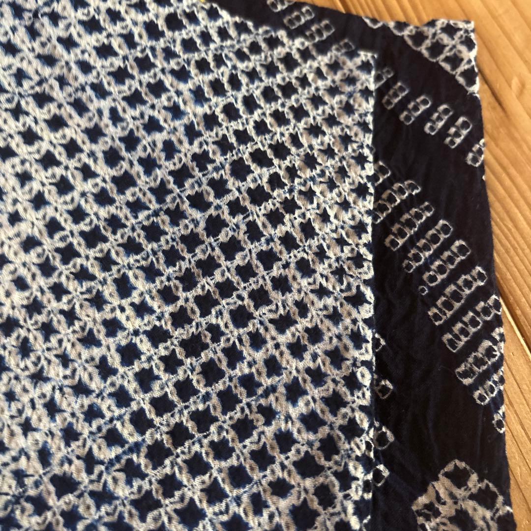 【SALE】有松鳴海絞り浴衣 美品 身丈159 手縫い 藍染 絞り 浴衣