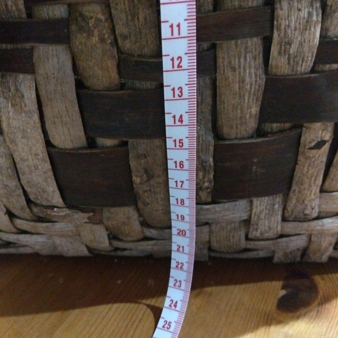 くるみ　あけびのブラウンかごバッグ