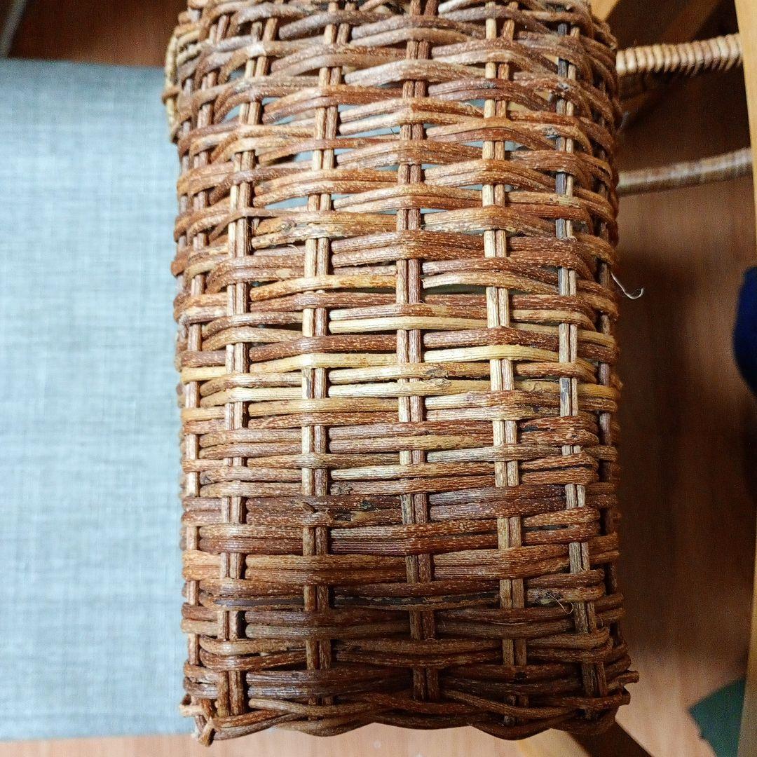 あけび　編み込みデザインかごバッグ