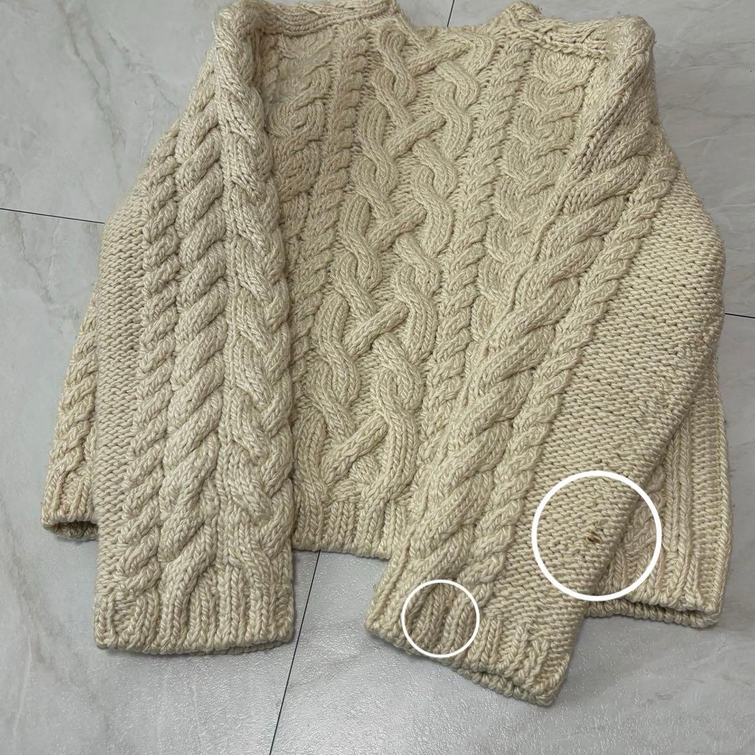 【シルク50%】ラルフローレン ブラックレーベル ケーブルニット カーディガン