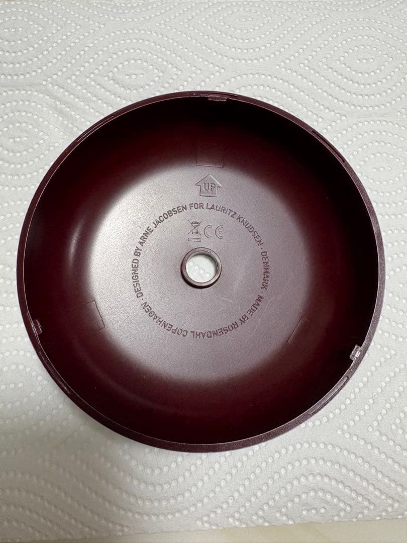最終お値下げ　アルネ ヤコブセン ステーション テーブルクロック　バーガンディ