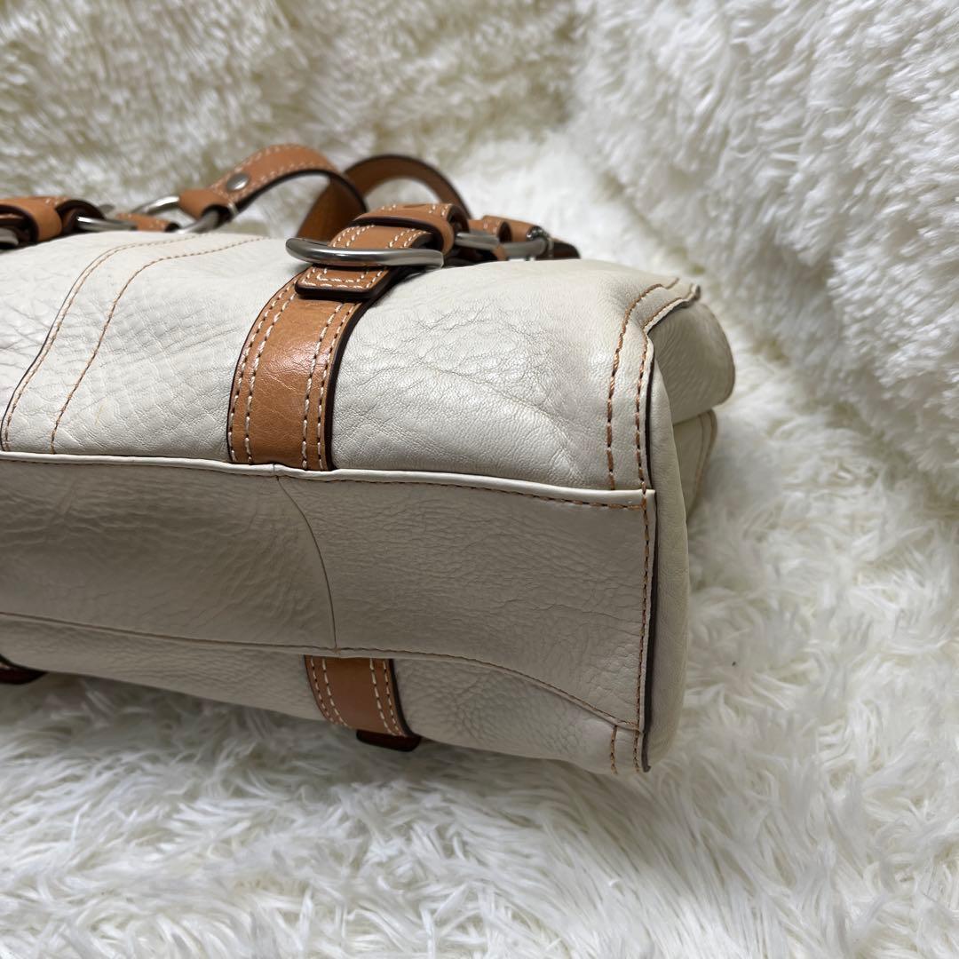 ＣＯＡＣＨ コーチ レザー　ハンドバッグ　D0882-F12334 ホワイト系