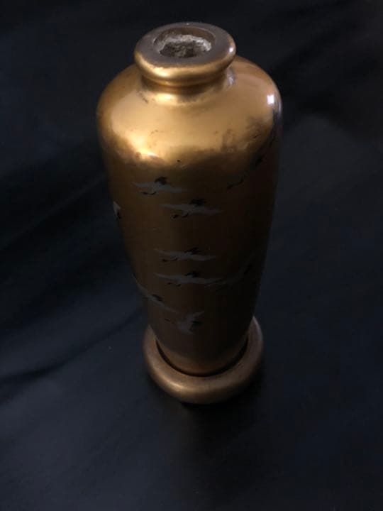 極上品◼️蔵から出てきた謎の黄金の蒔絵壺、蒔絵壷、骨董品、古美術品です。