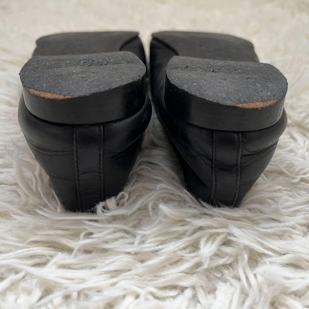 CHANEL ココマーク　バレエシューズ リボン　パンプス サイズ34 黒