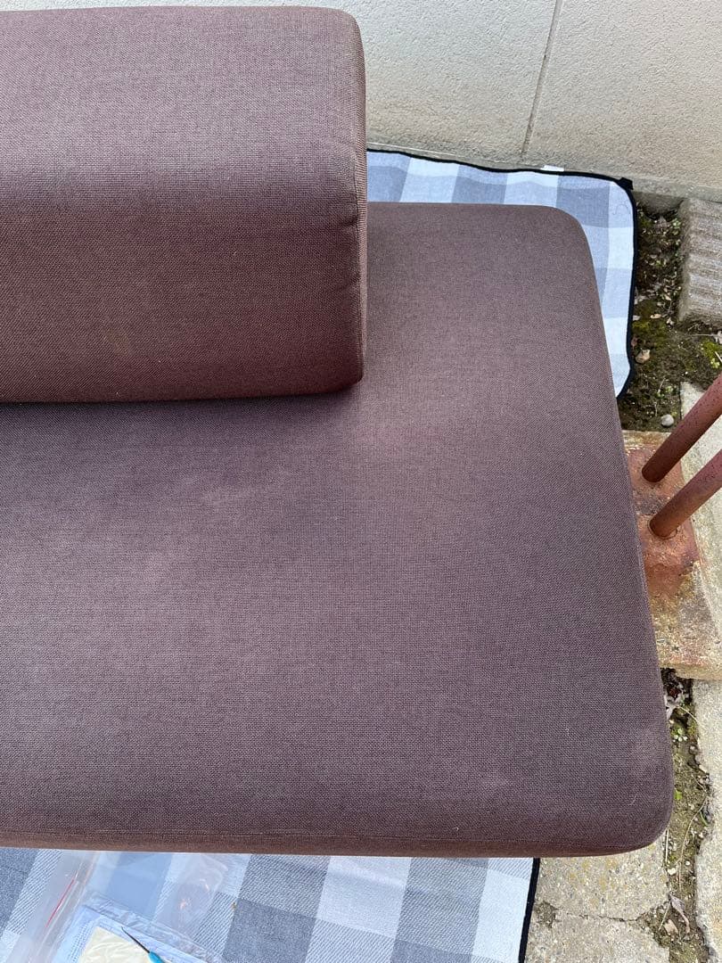 無印良品　MUJI ソファベッド(クッション2個付) ファブリック