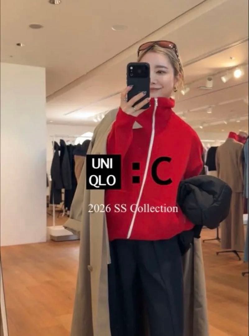 UNIQLO C ミラノリブフルジップカーディガン　M