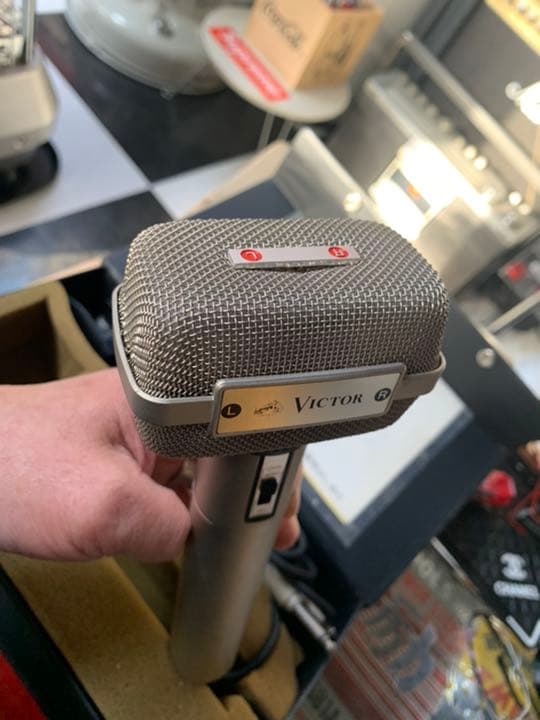 当時物　ビクター　ステレオコンデンサーマイク　Victor ニッパー