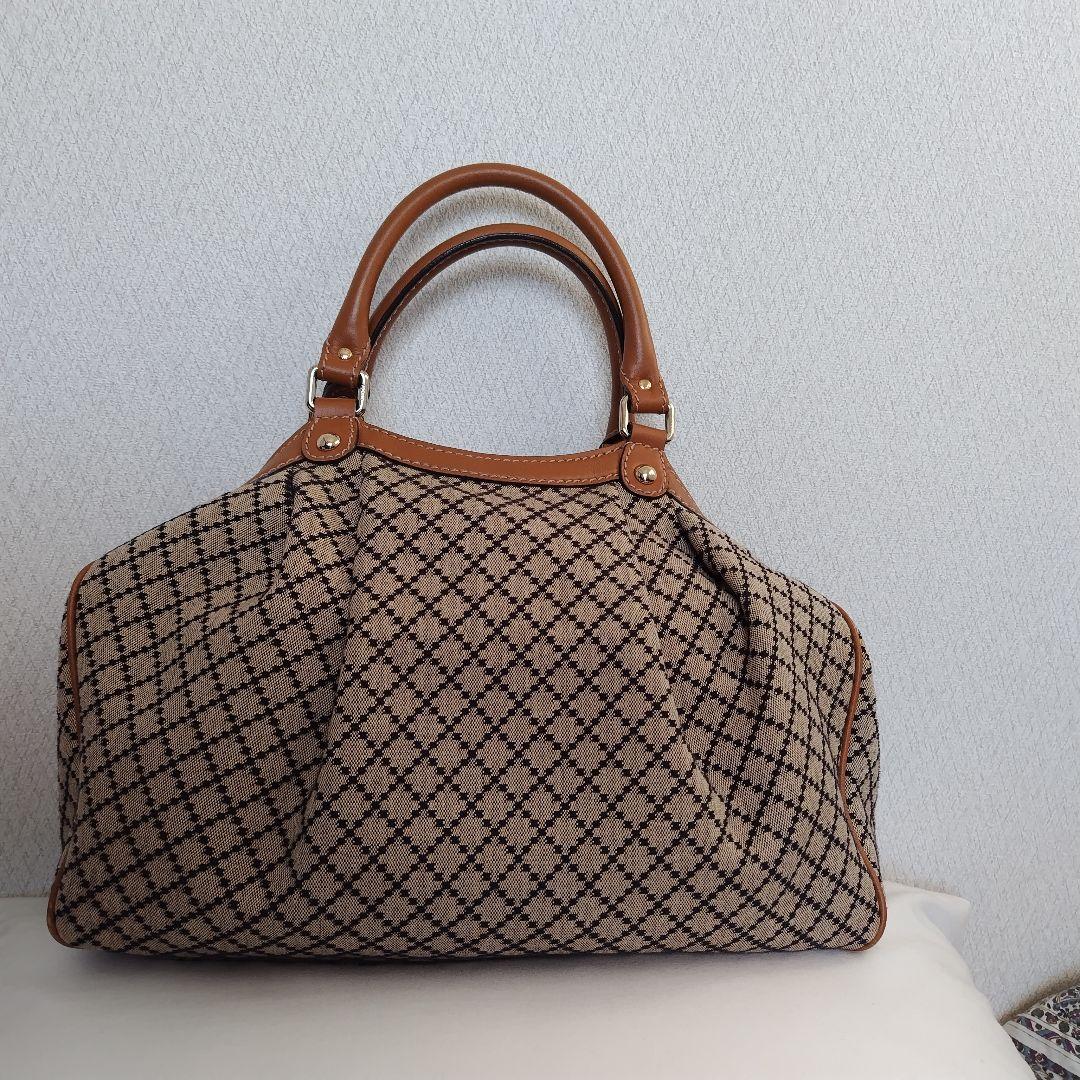 【本日2/8限定値下げ】GUCCI ダイヤモンドパターン ハンドバッグ