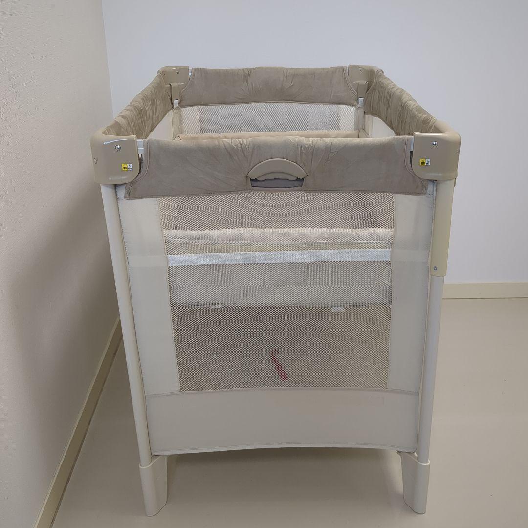 【美品】アップリカ　ココネルエアープラスAB　ホワイトベージュ　取説　保存袋付き