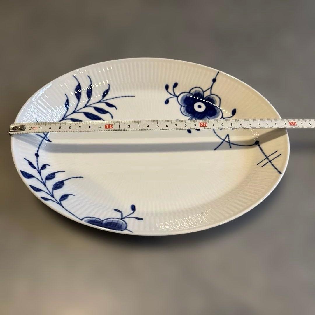 ロイヤルコペンハーゲン/ブルーフルーテッドメガ/楕円深皿/オーバル