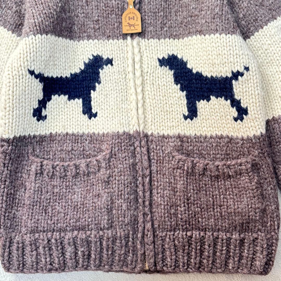 カナディアンセーター ラブラドールレトリバー カウチン セーター ジップアップ