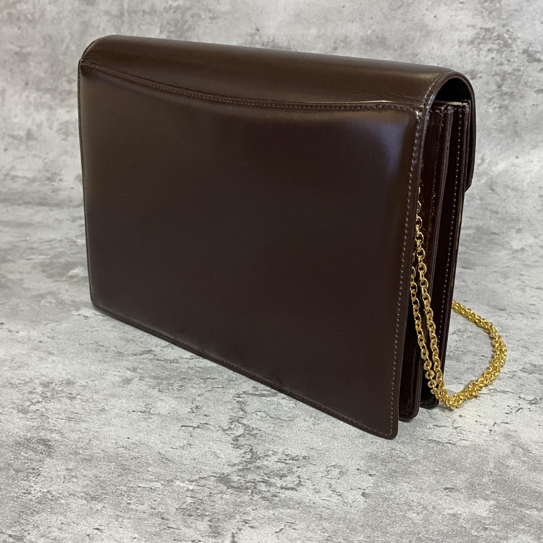 ✨極美品✨銀座和光 WAKO レザー チェーン ショルダーバッグ ゴールド