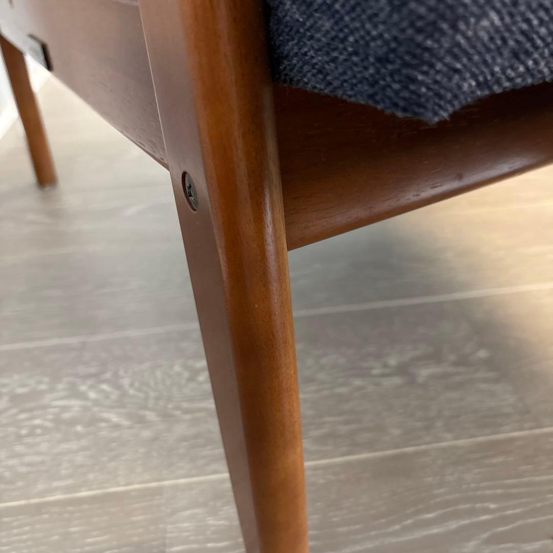 カリモク60 Kチェア1シーター タープブルー