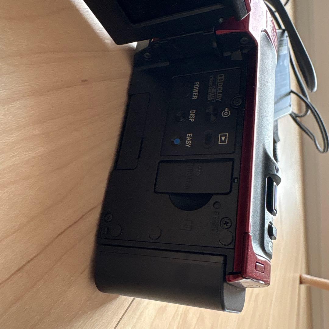 【値引き】SONY HD ビデオカメラ 本体 レッド　HDR-CX120