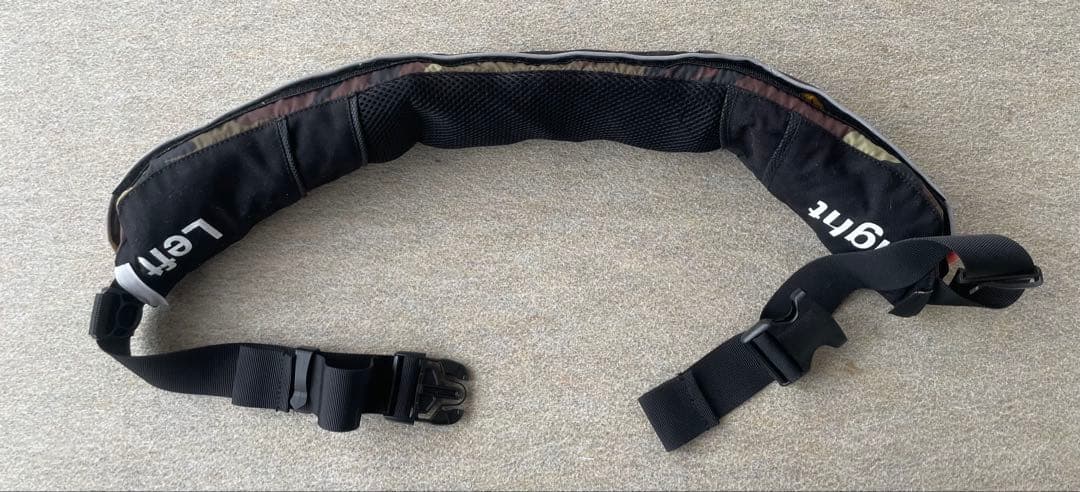 サンライン　SUNLINE オートインフレーダブルベスト（ウエストタイプ）迷彩