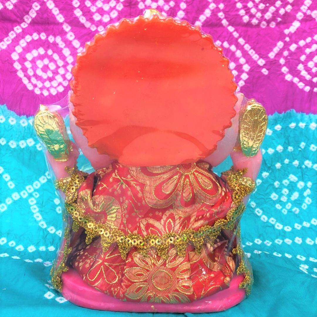 豪華絢爛 幸せの置物 【ピンク ガネーシャ】 学問と商売の神様 ヒンドゥー教