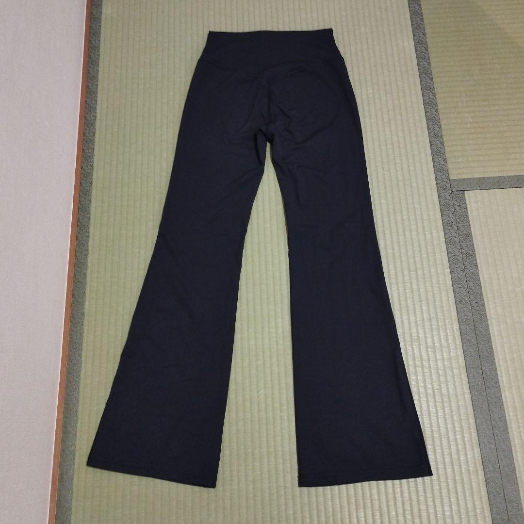 チャコットヨガパンツLサイズブーツカットブラック