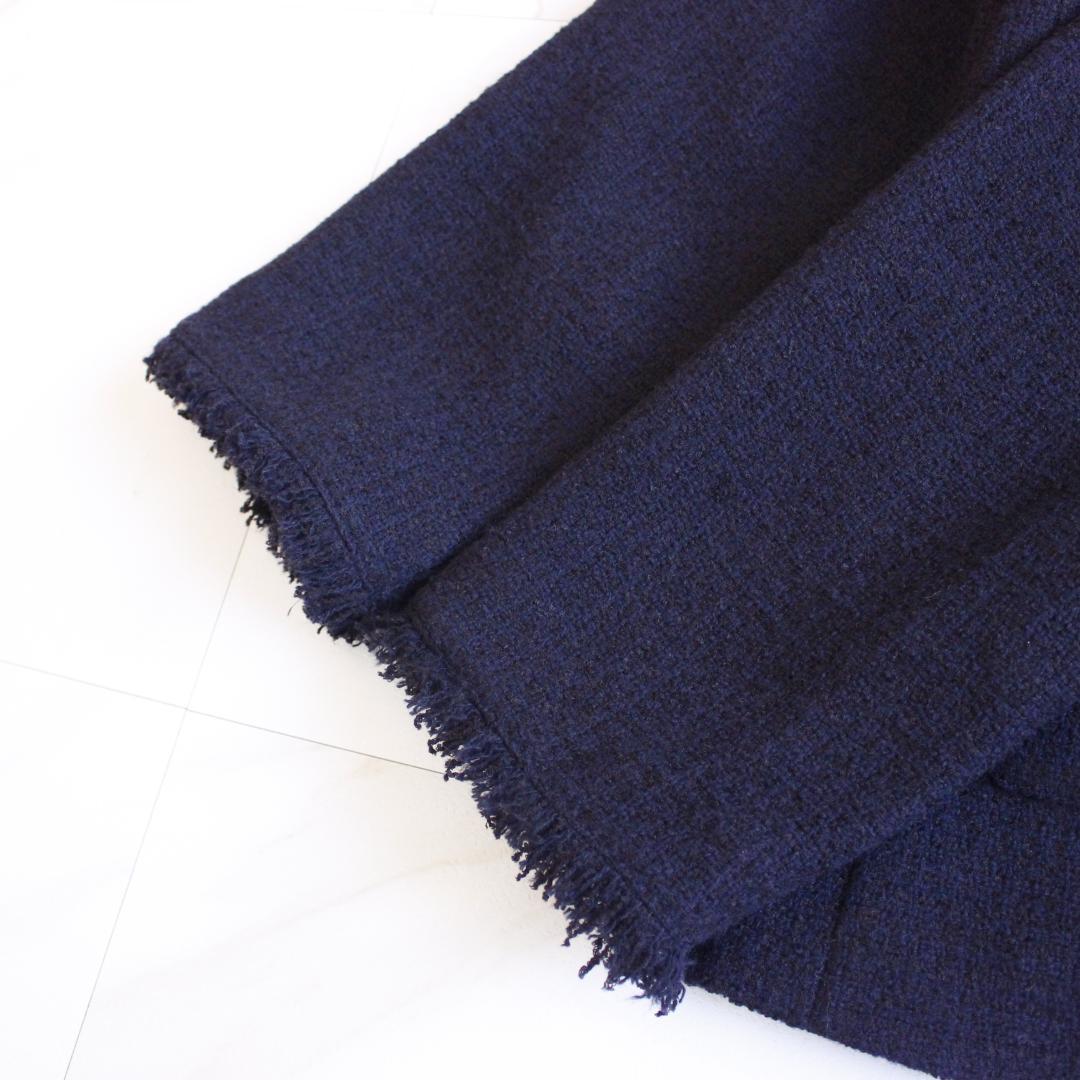 グリーンレーベルリラクシング ツイーディー ポケット ノーカラー ジャケット