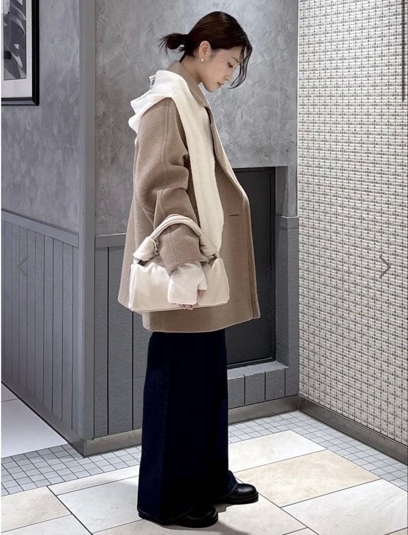 新品 ADAM ET ROPÉ FEMME ウールボンディングミドルコート