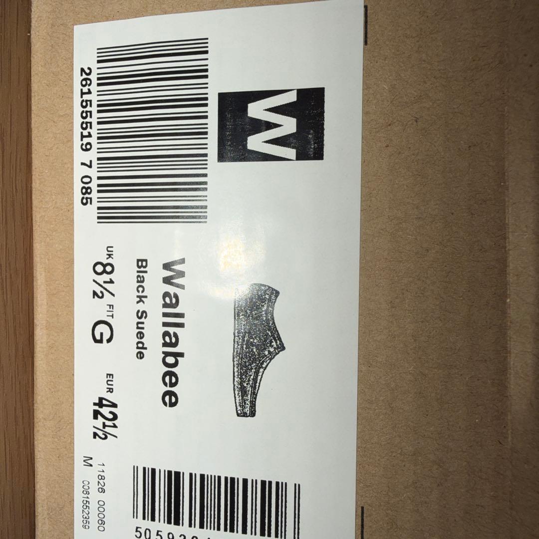 【UK8 1/2 (27cm)】Clarks Wallabee BLACK