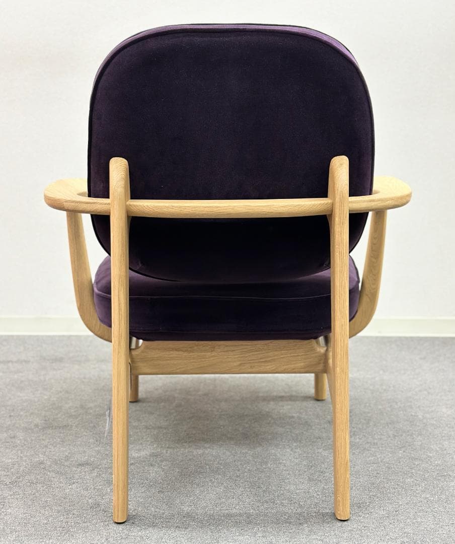 美品■フリッツハンセン■FREDラウンジチェア　JH97　パープル　ソファ　北欧