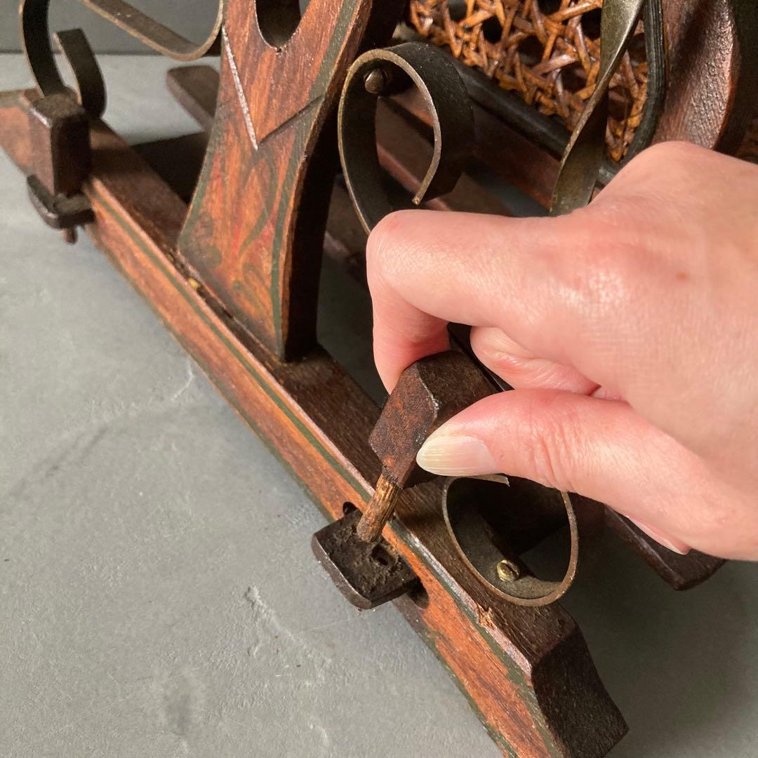 希少 ヴィンテージ ドール用 スイングチェア アンティーク雑貨