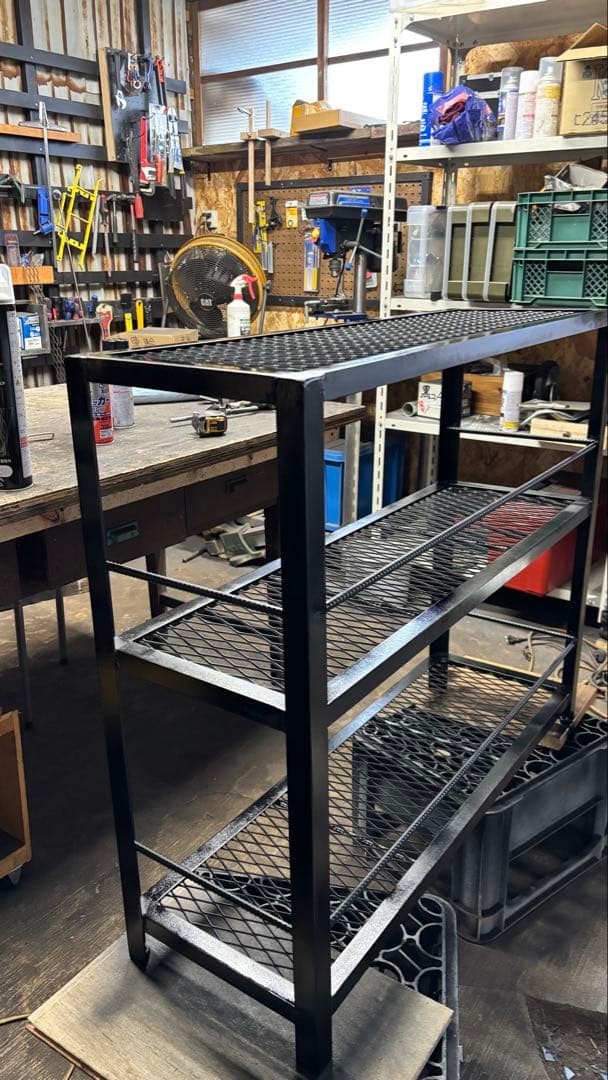 【幅900mm】インダストリアルアイアンシェルフ3段棚 植物棚 アガベ 多肉植物