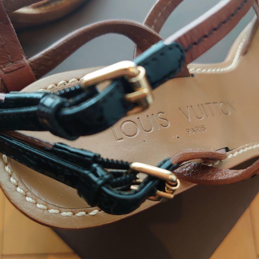 ルイ・ヴィトン　モノグラムフラワーサンダル　23cm　美品
