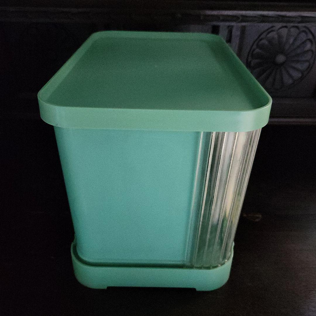 ☆昭和レトロポップ☆　蛇腹　調味料　収納ケース　水色