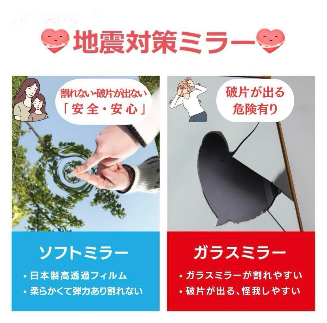 ♡ま♡ ◼️新品◼️brisafe 割れないミラー 120X160CM 1枚
