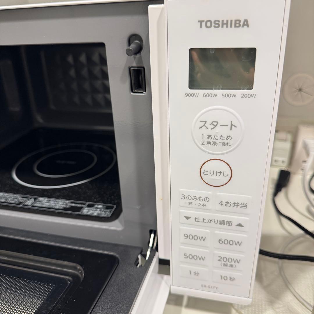TOSHIBA 電子レンジ ER-S17Y(W) ホワイト2024年製
