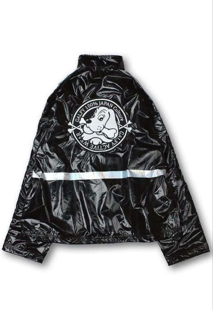 ♥ GALFY ♥ タグ付き 賛否両論 ナイロン 上下 セットアップ 光沢 ♥